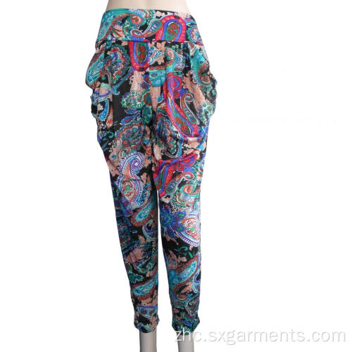 95％聚酯5％氨纶印刷夫人的绑腿